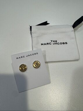 Marc Jacobs Gold Button Stud Cufflinks